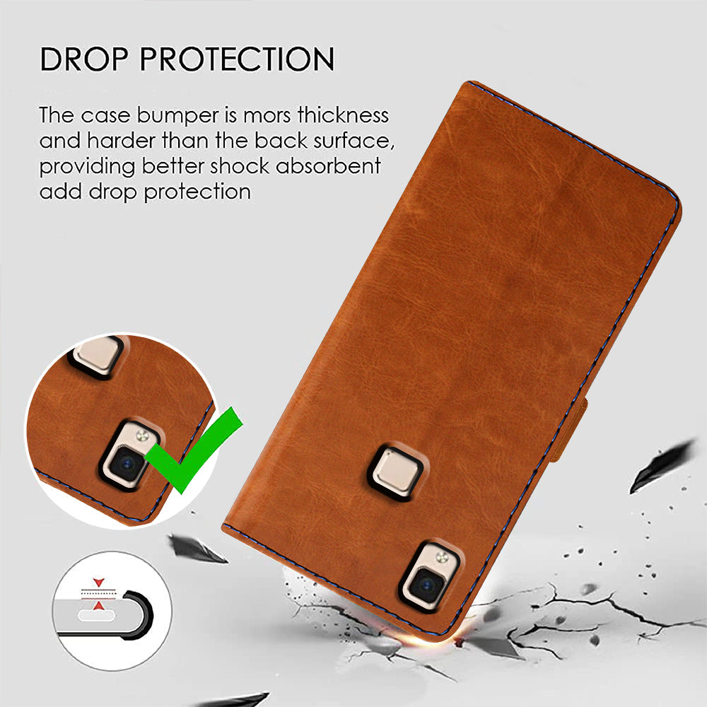 Premium Wallet Flip Cover for Vivo V3 4G