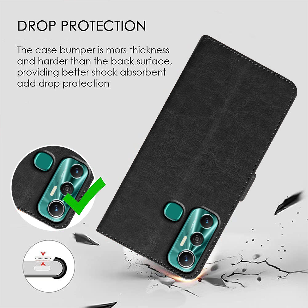 Premium Wallet Flip Cover for Infinix Hot 11 4G
