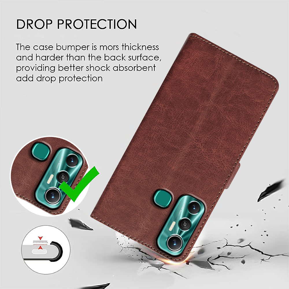 Premium Wallet Flip Cover for Infinix Hot 11 4G