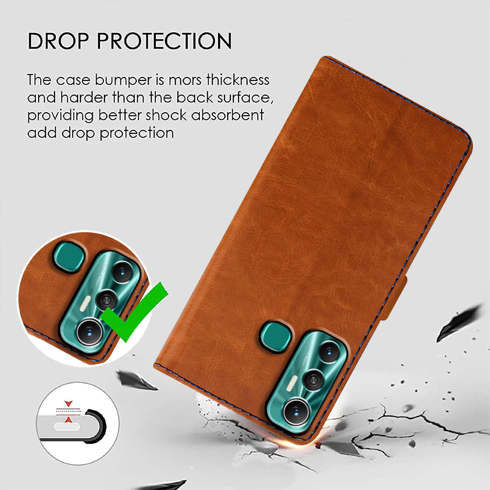 Premium Wallet Flip Cover for Infinix Hot 11 4G