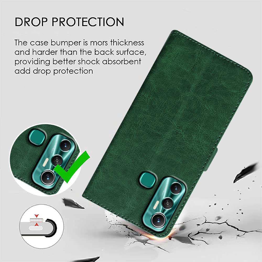Premium Wallet Flip Cover for Infinix Hot 11 4G