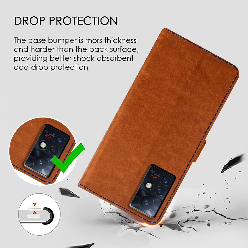 Premium Wallet Flip Cover for Infinix Zero X Pro 4G