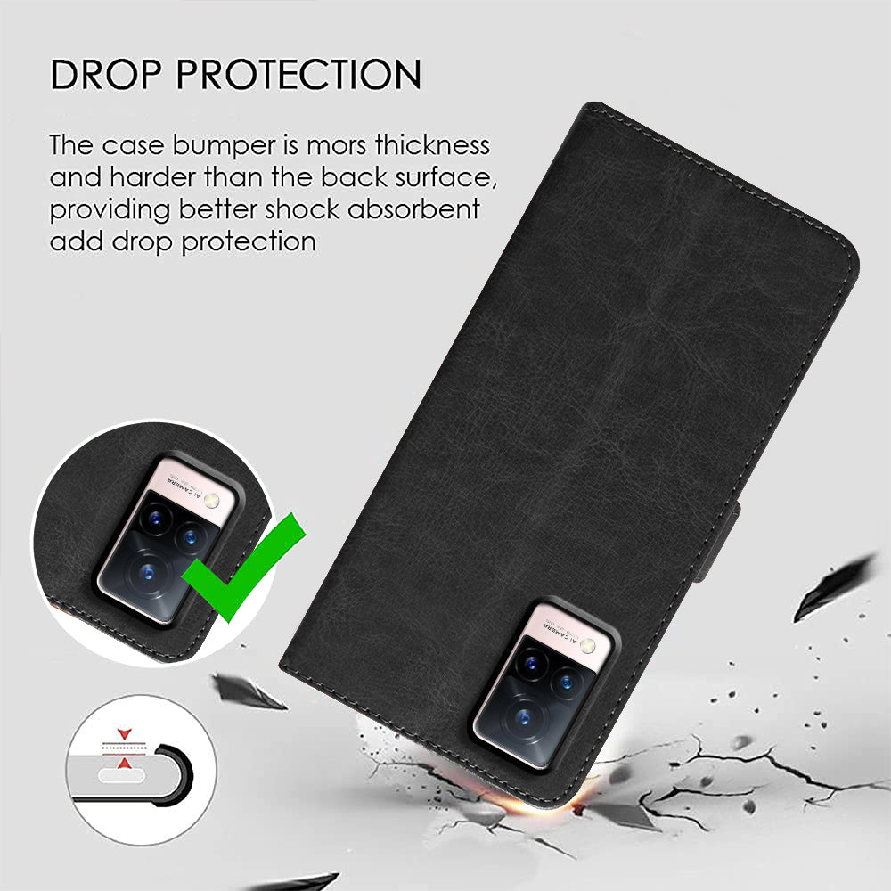 Premium Wallet Flip Cover for Vivo V21 4G