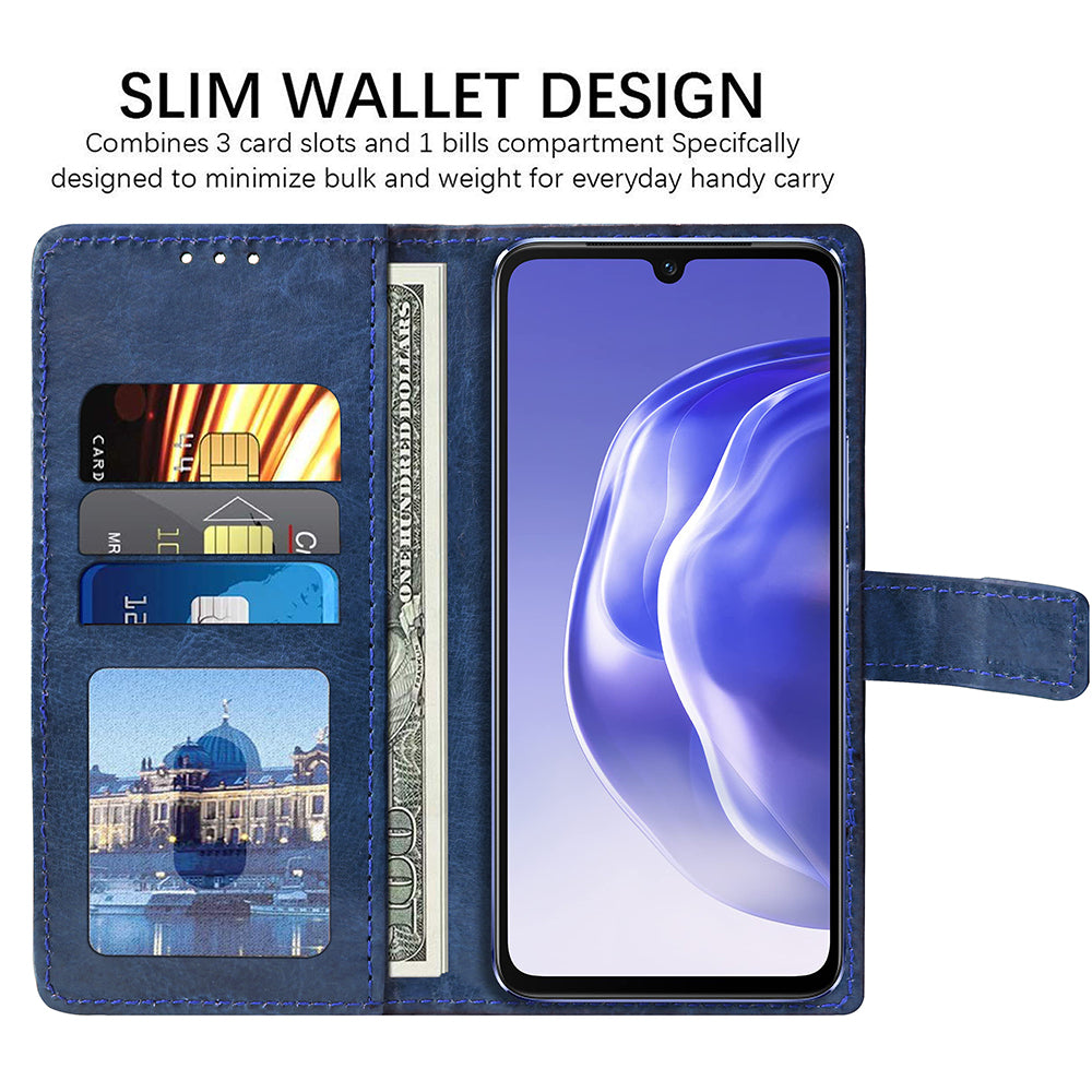 Premium Wallet Flip Cover for Vivo V21 4G