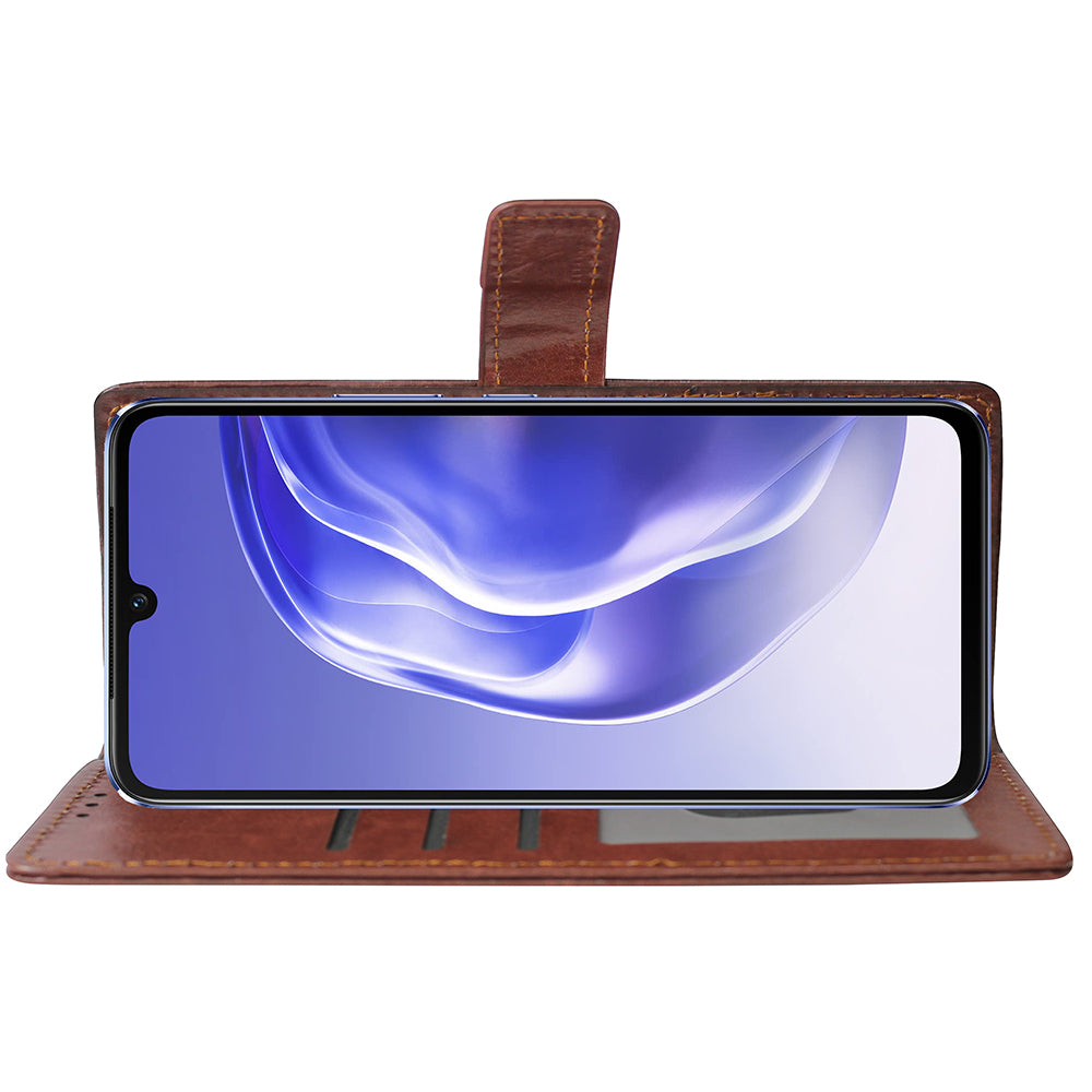 Premium Wallet Flip Cover for Vivo V21 4G