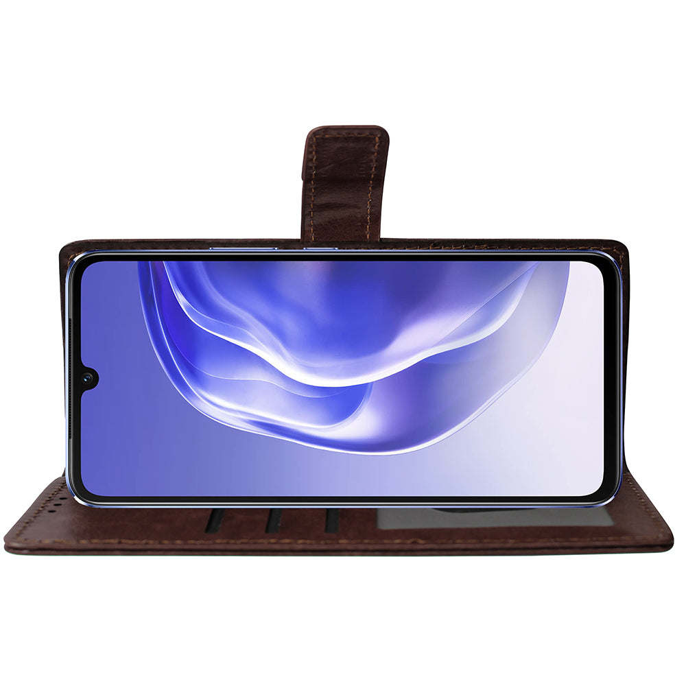 Premium Wallet Flip Cover for Vivo V21 4G