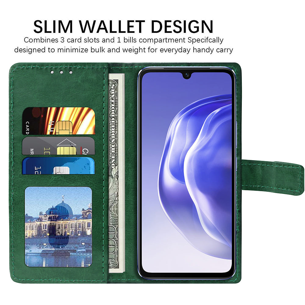 Premium Wallet Flip Cover for Vivo V21 4G