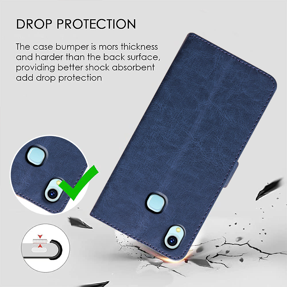 Premium Wallet Flip Cover for Vivo Y1s 4G