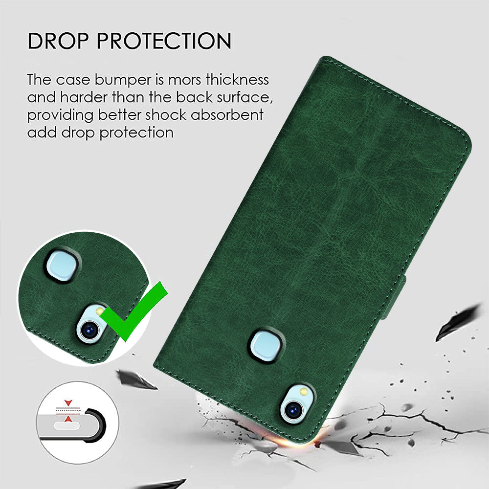 Premium Wallet Flip Cover for Vivo Y1s 4G