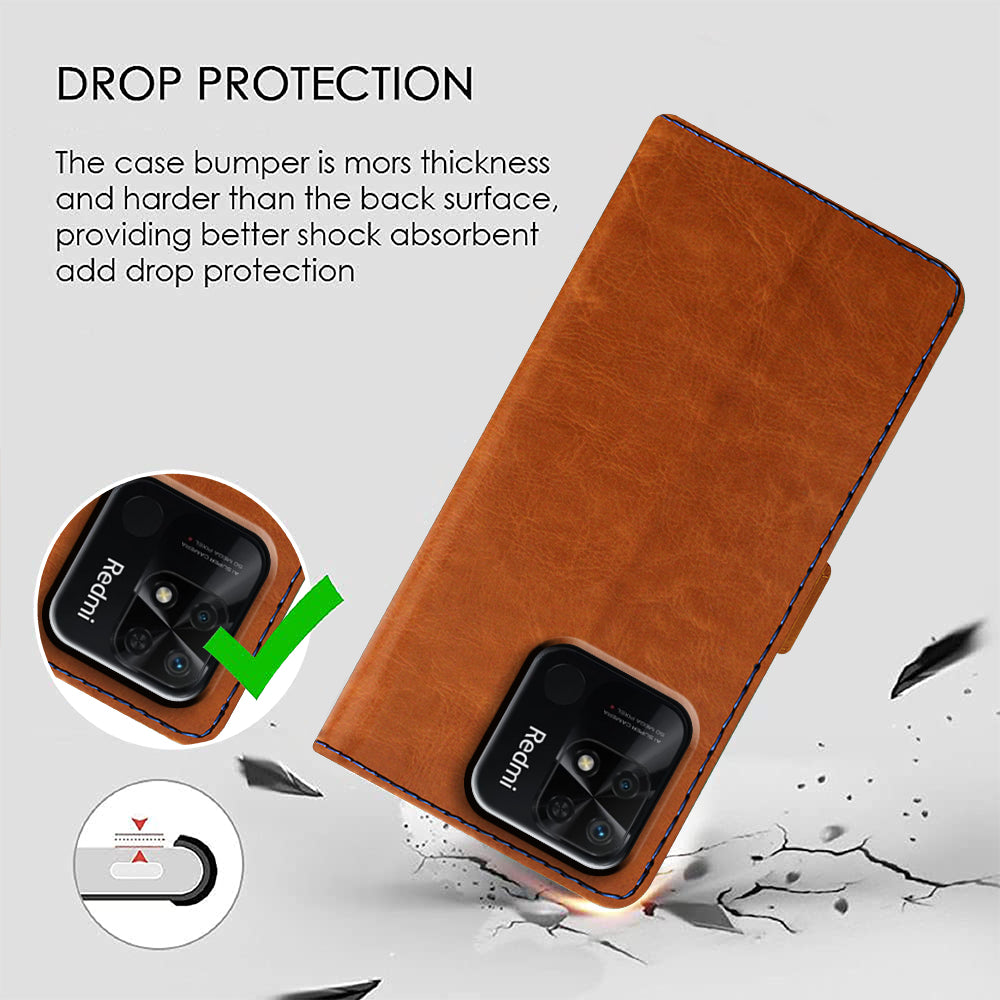 Premium Wallet Flip Cover for Mi Redmi 10 4G