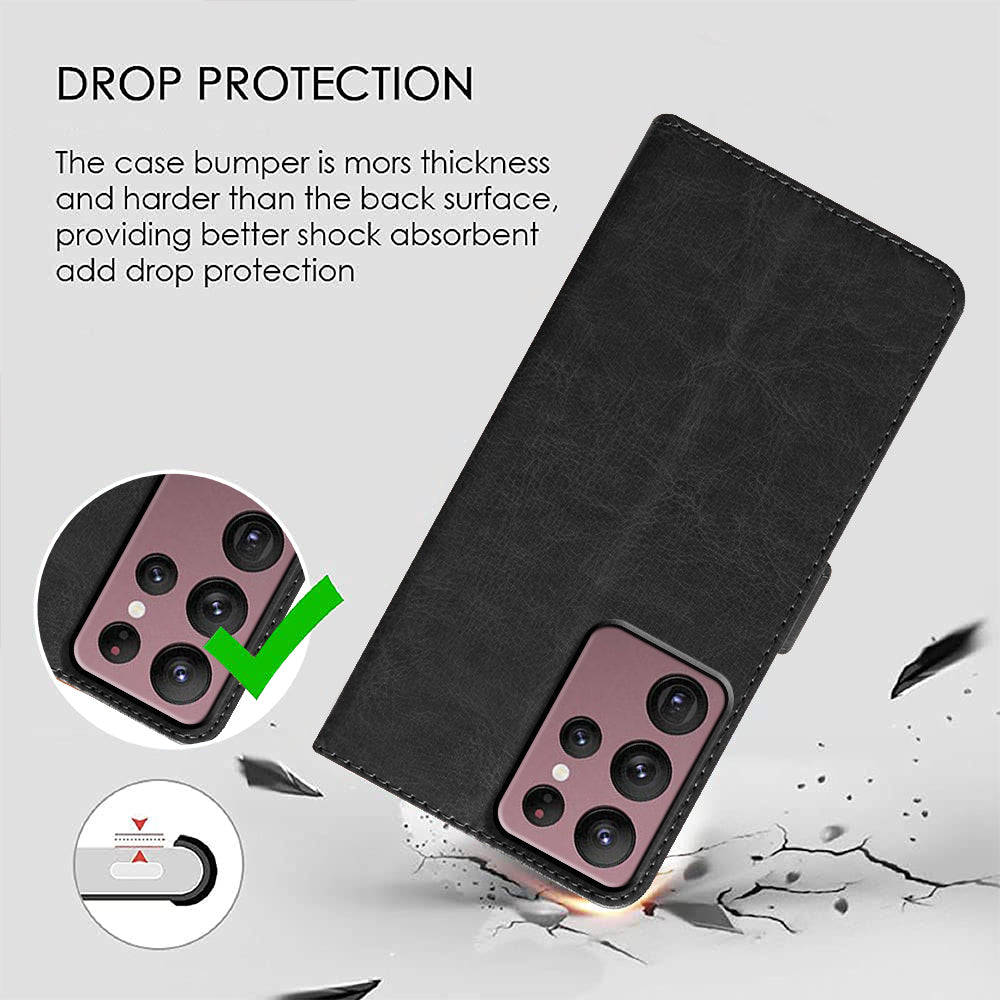 Premium Wallet Flip Cover for Samsung Galaxy S22 Ultra 5G
