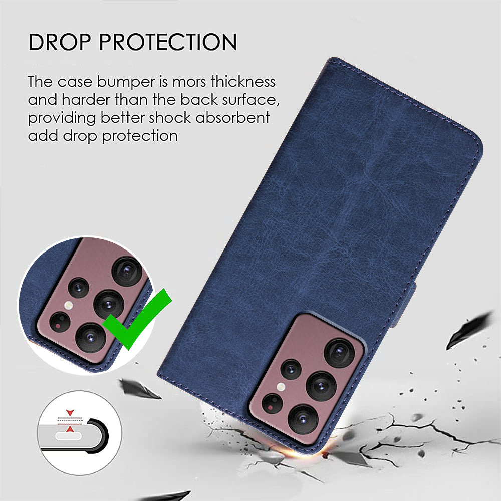 Premium Wallet Flip Cover for Samsung Galaxy S22 Ultra 5G
