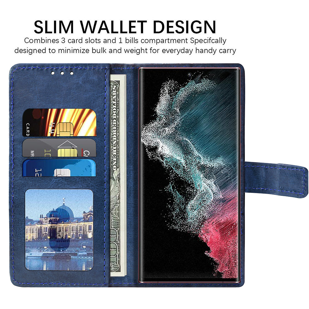 Premium Wallet Flip Cover for Samsung Galaxy S22 Ultra 5G