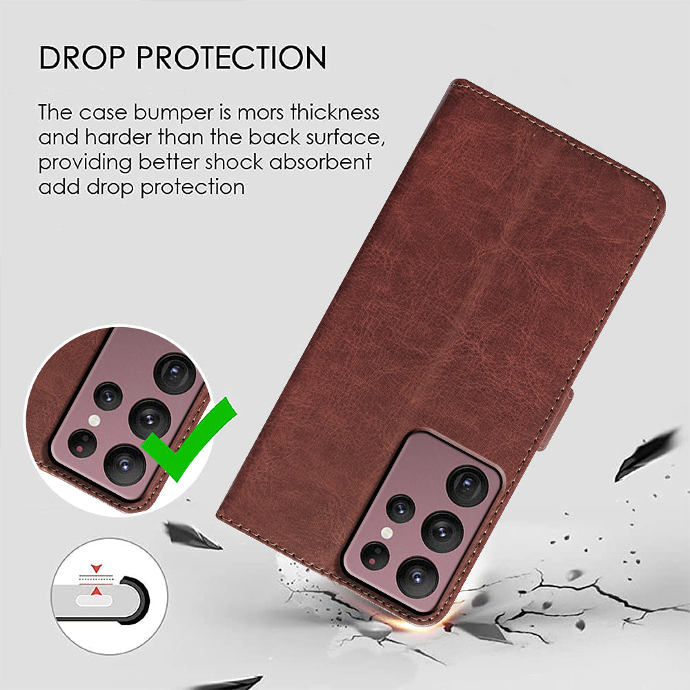 Premium Wallet Flip Cover for Samsung Galaxy S22 Ultra 5G