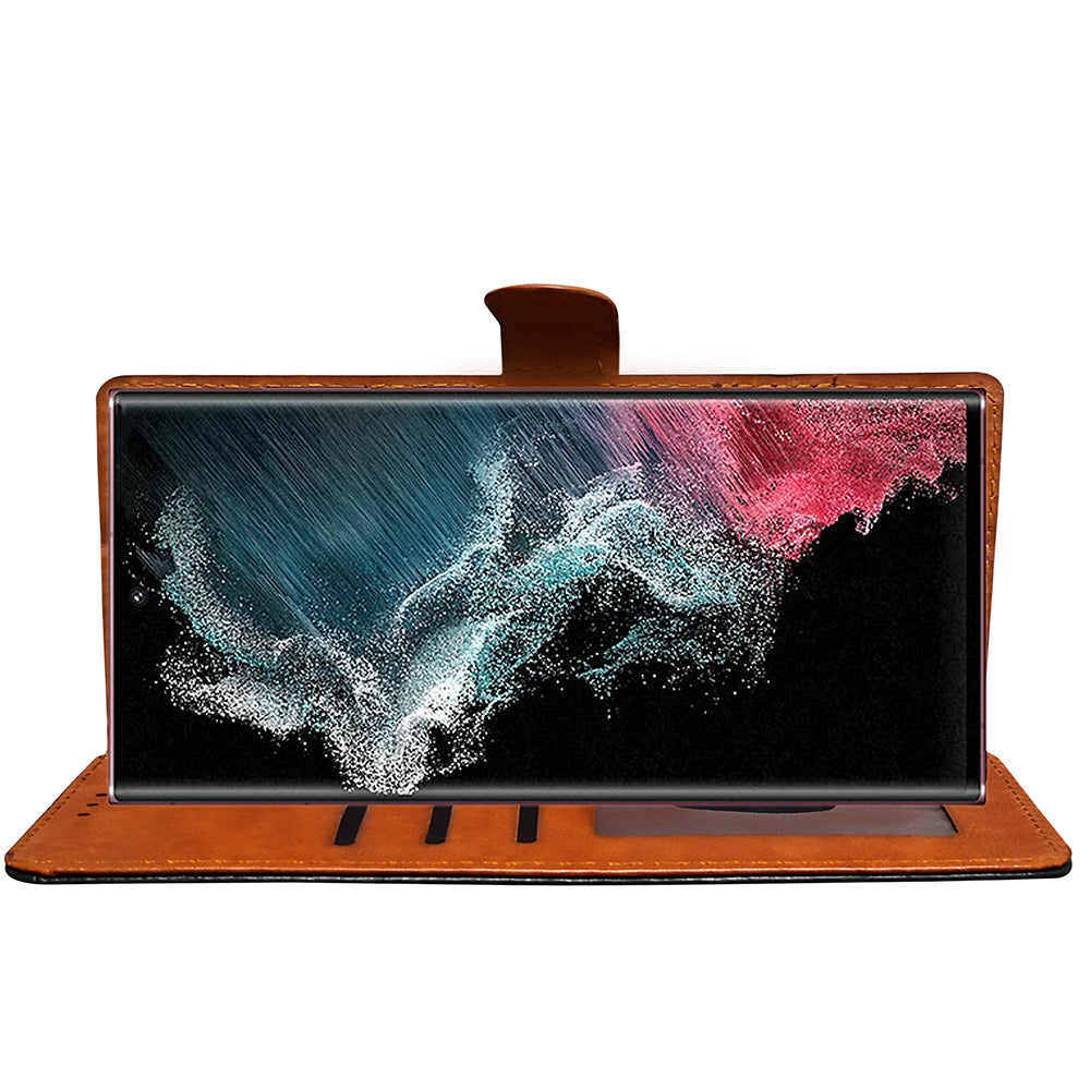 Premium Wallet Flip Cover for Samsung Galaxy S22 Ultra 5G