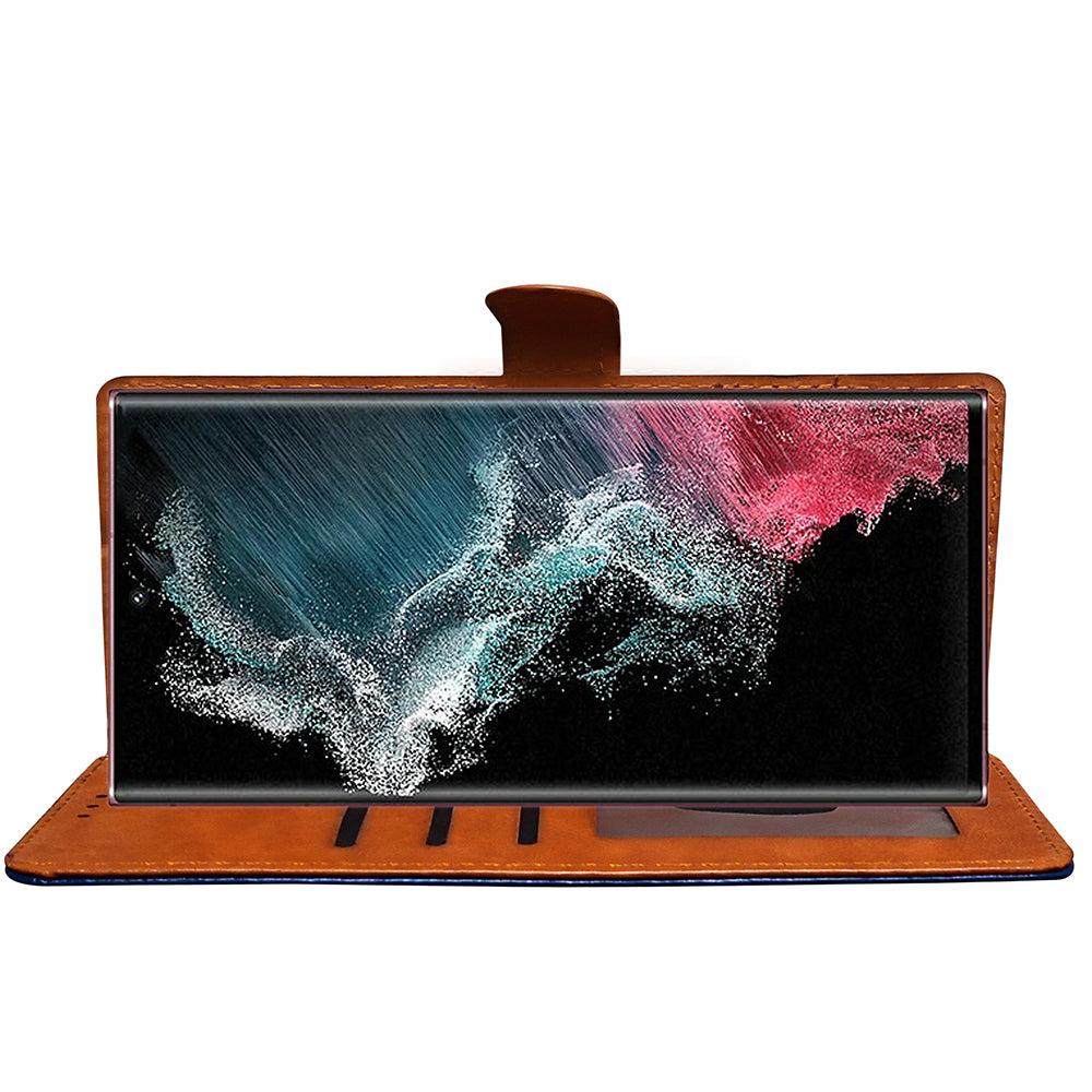 Premium Wallet Flip Cover for Samsung Galaxy S22 Ultra 5G