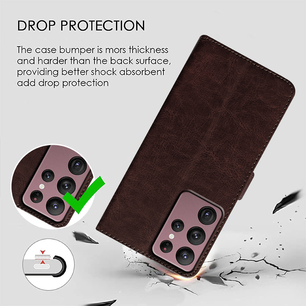 Premium Wallet Flip Cover for Samsung Galaxy S22 Ultra 5G