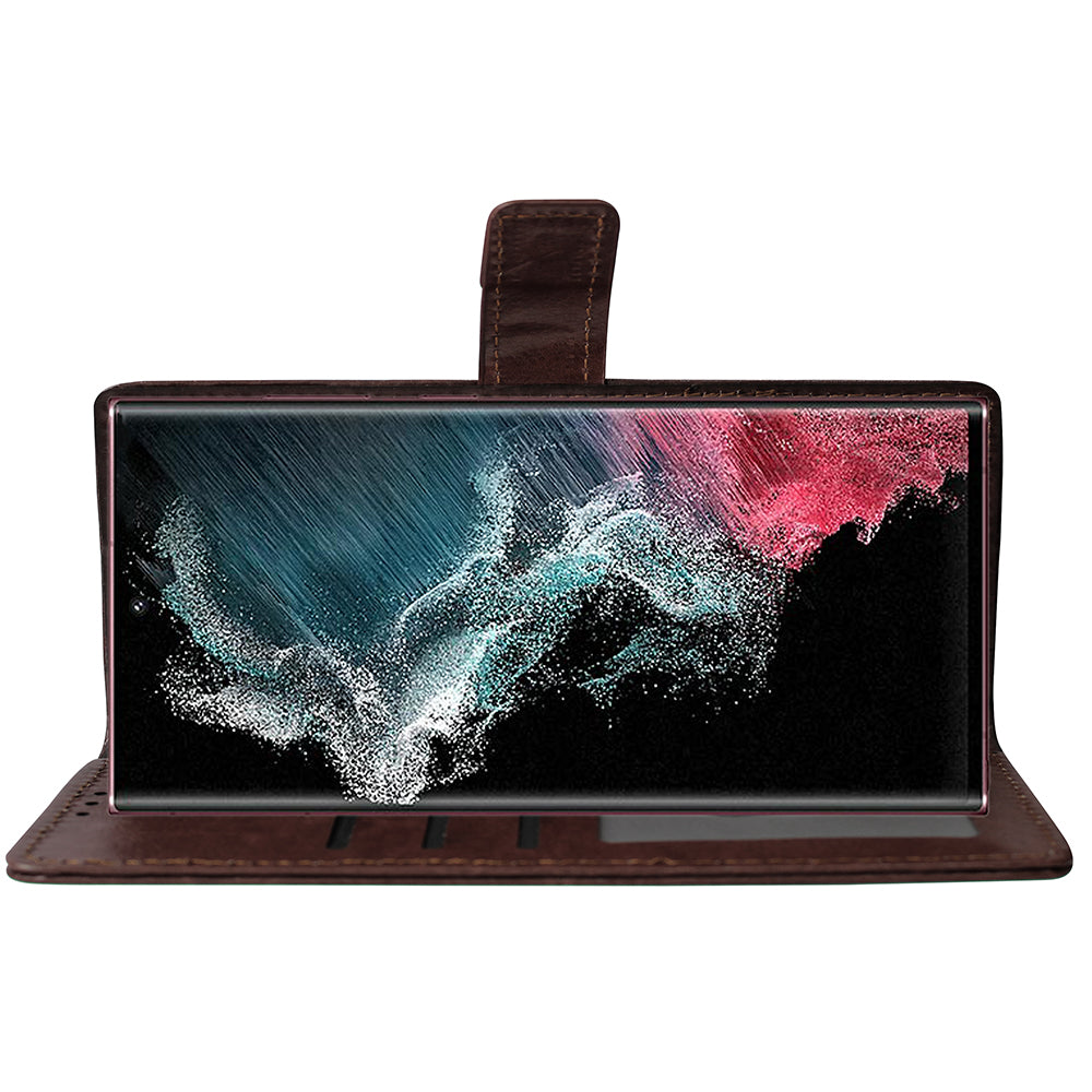 Premium Wallet Flip Cover for Samsung Galaxy S22 Ultra 5G