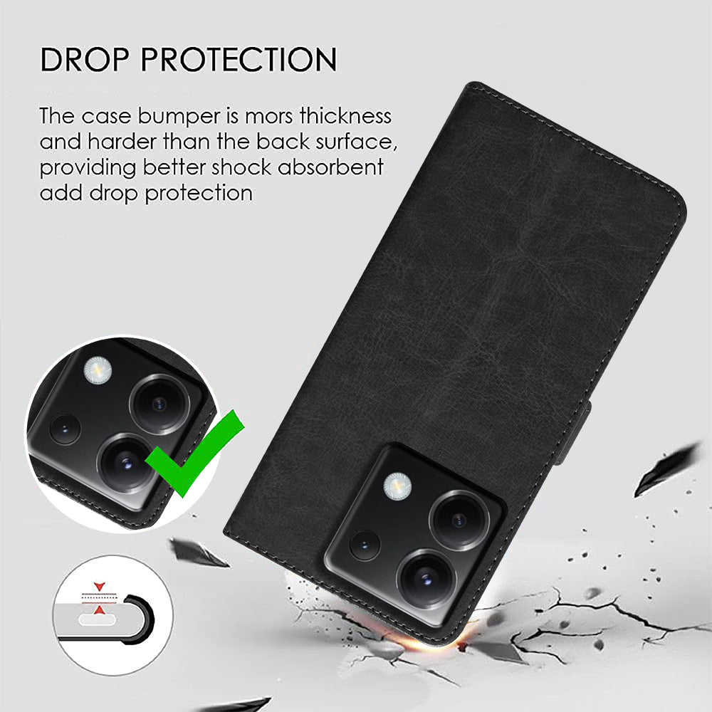 Premium Wallet Flip Cover for Poco X6 5G