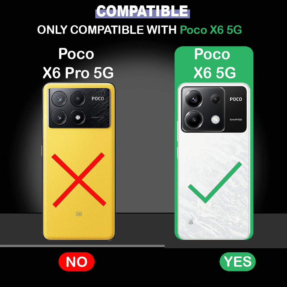 Premium Wallet Flip Cover for Poco X6 5G