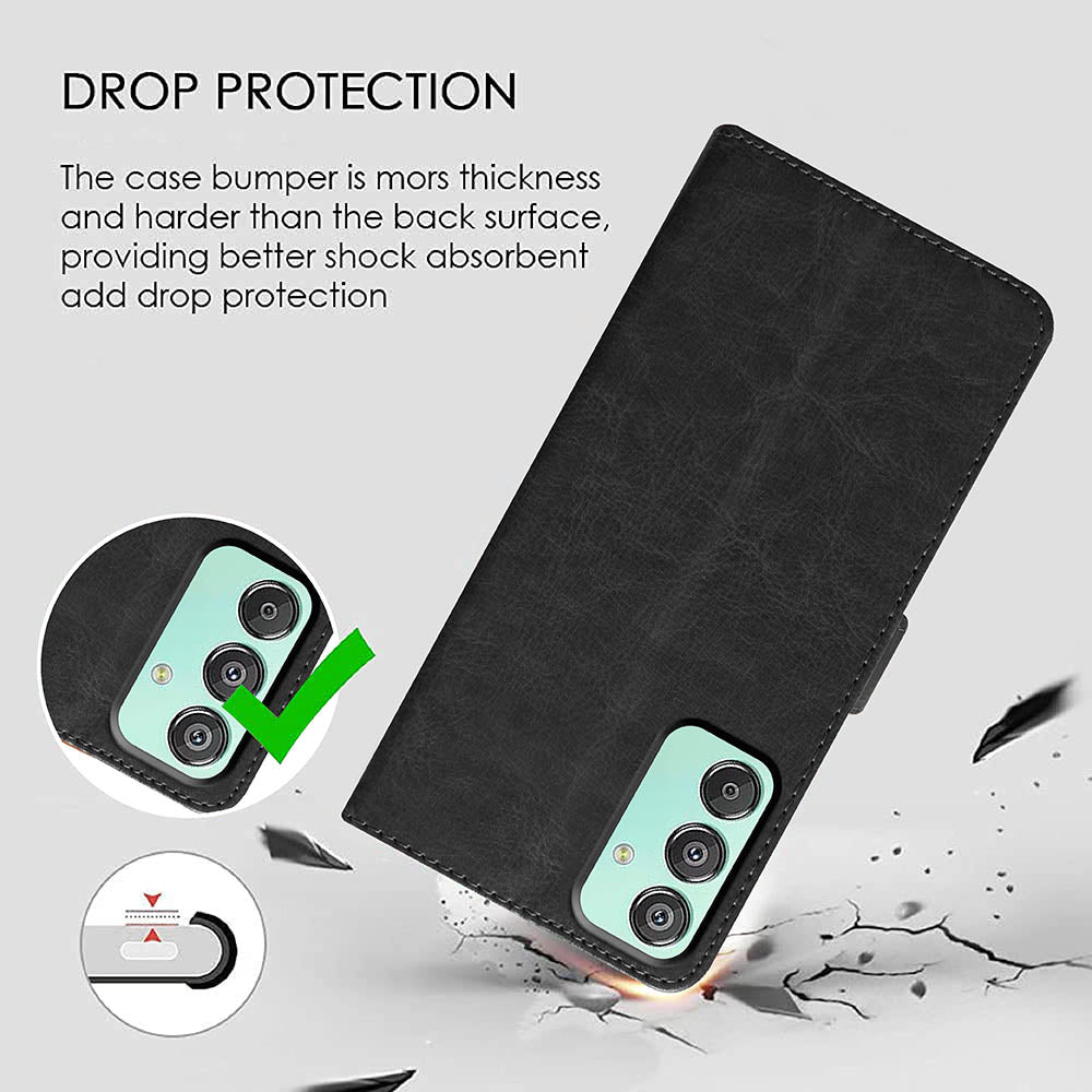 Premium Wallet Flip Cover for Samsung Galaxy M15 5G / F15 5G