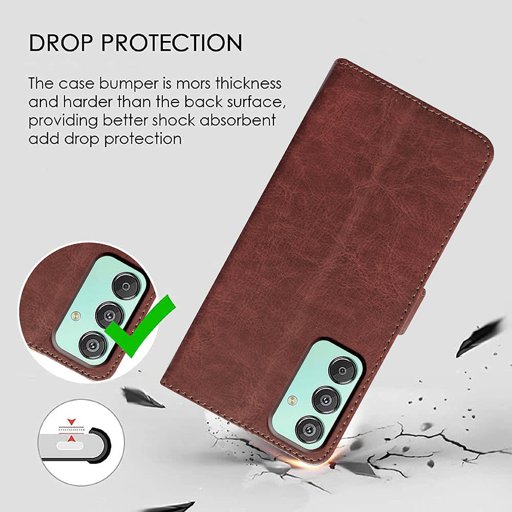 Premium Wallet Flip Cover for Samsung Galaxy M15 5G / F15 5G