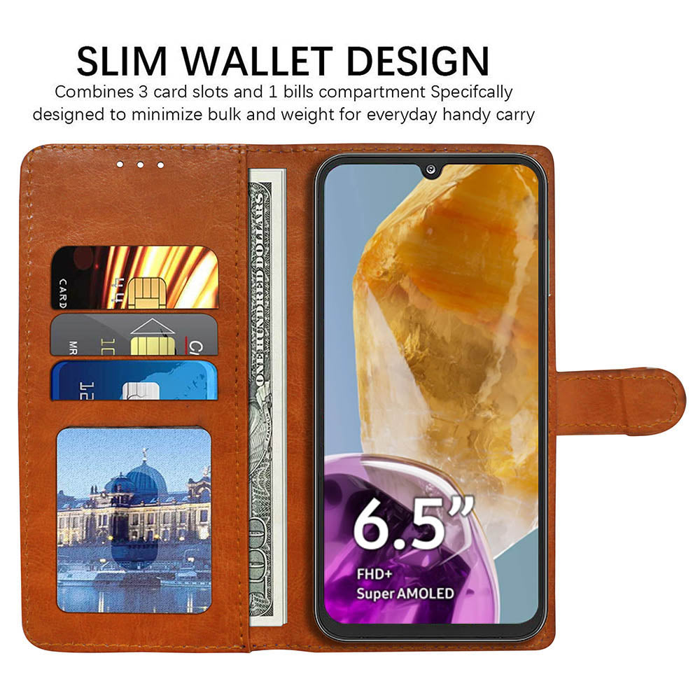 Premium Wallet Flip Cover for Samsung Galaxy M15 5G / F15 5G