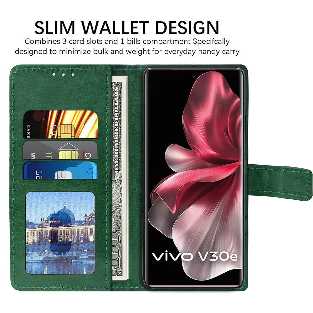 Premium Wallet Flip Cover for Vivo V30e 5G