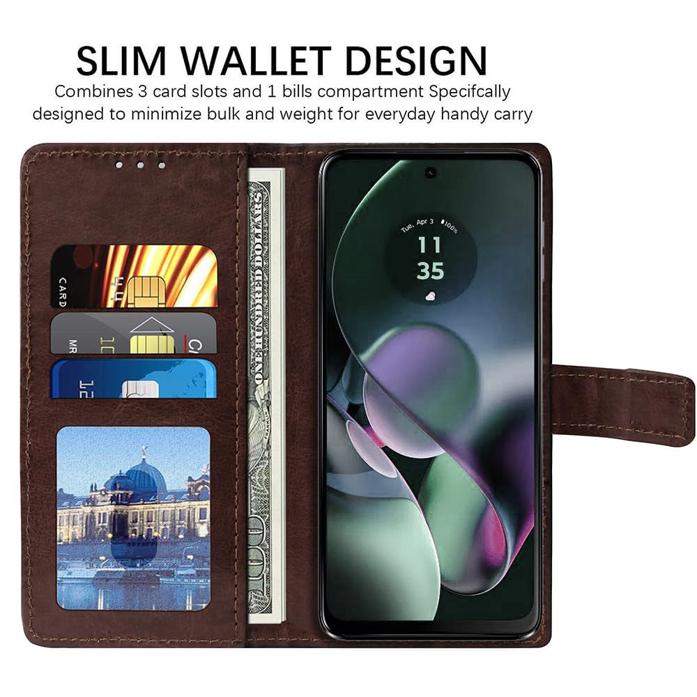 Premium Wallet Flip Cover for Vivo Y18 4G / Y18e 4G / Y03 4G / T3 Lite 5G / Z9 Lite 5G