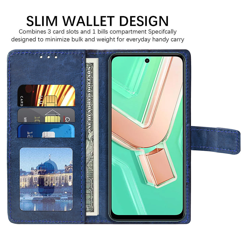 Premium Wallet Flip Cover for Vivo Y28 4G