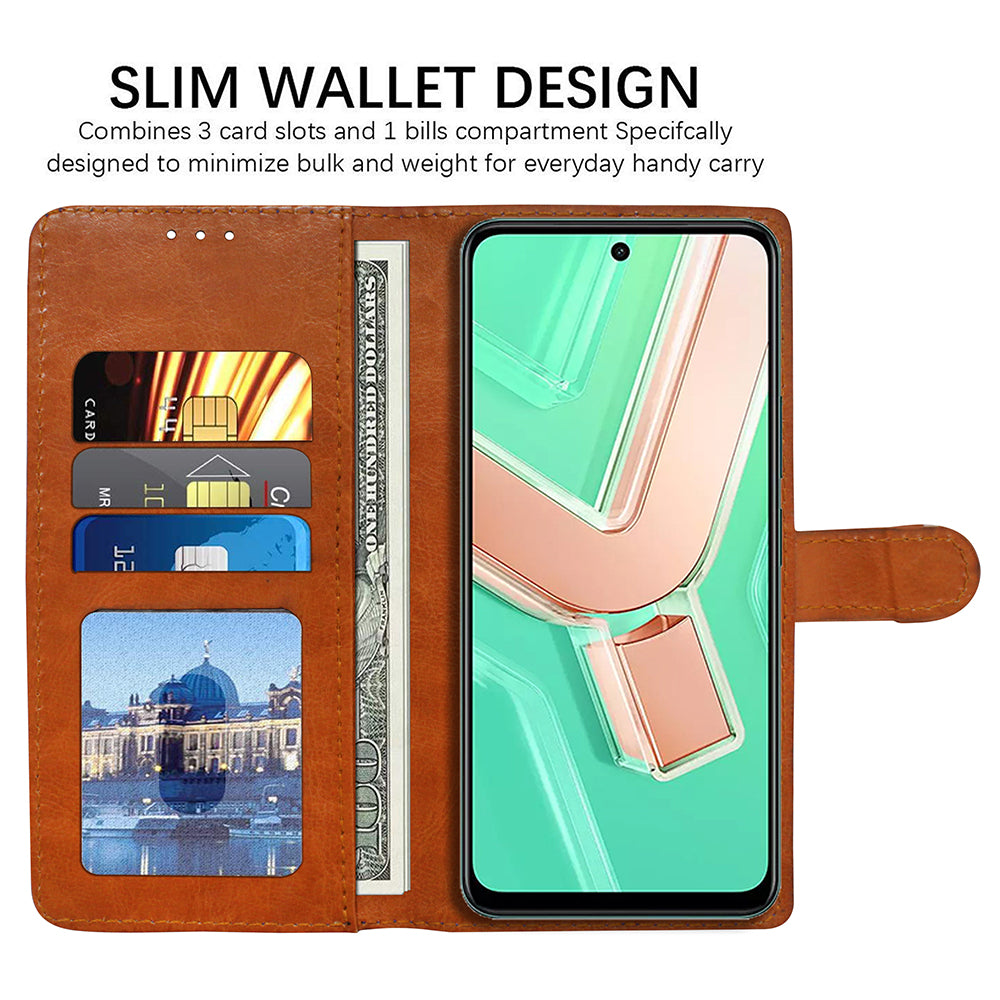 Premium Wallet Flip Cover for Vivo Y28 4G