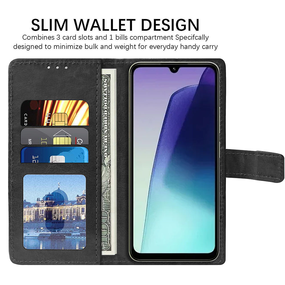 Premium Wallet Flip Cover for Mi Redmi A4 5G / 14C 5G / 14R 5G / Poco C75 5G