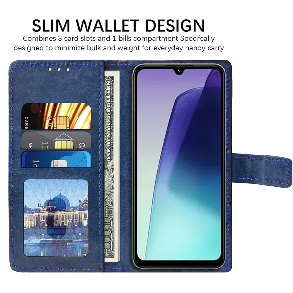 Premium Wallet Flip Cover for Mi Redmi A4 5G / 14C 5G / 14R 5G / Poco C75 5G