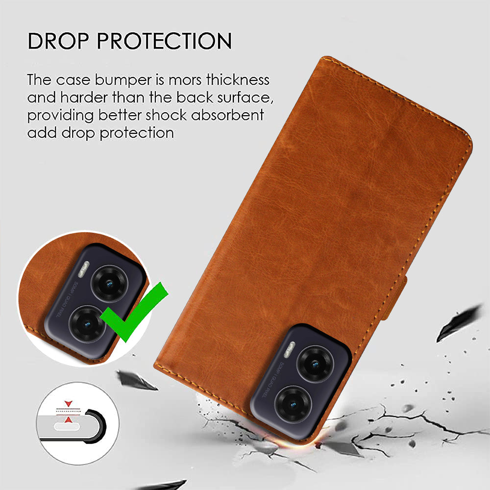 Premium Wallet Flip Cover for Motorola Moto G35 5G