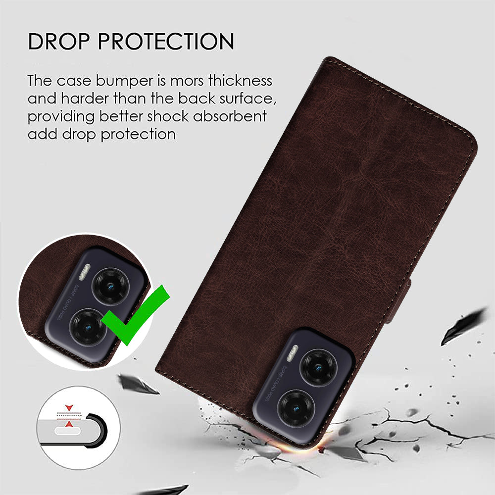 Premium Wallet Flip Cover for Motorola Moto G35 5G