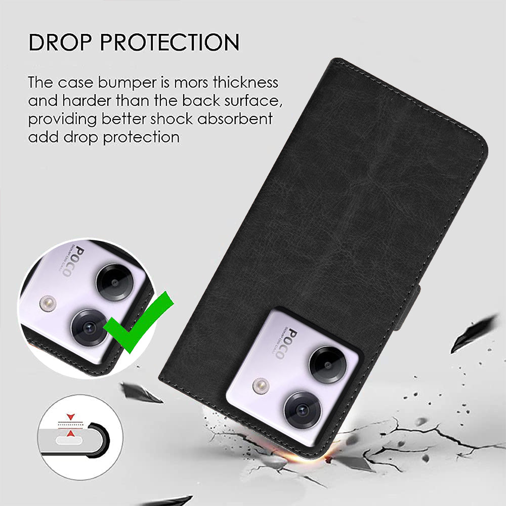 Premium Wallet Flip Cover for Poco M7 Pro 5G