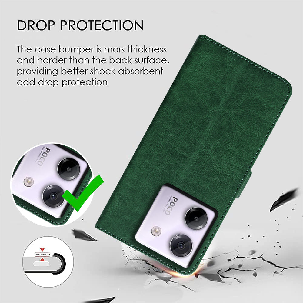 Premium Wallet Flip Cover for Poco M7 Pro 5G