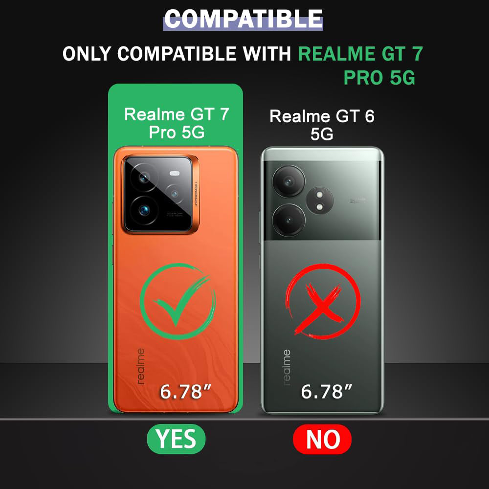 Premium Wallet Flip Cover for Realme GT 7 Pro 5G