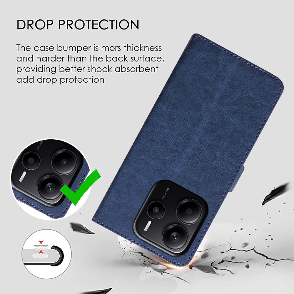 Premium Wallet Flip Cover for Mi Redmi Note 14 5G