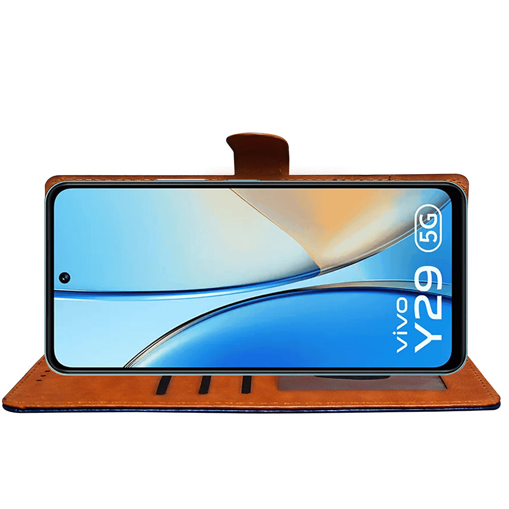 Premium Wallet Flip Cover for Vivo Y29 5G