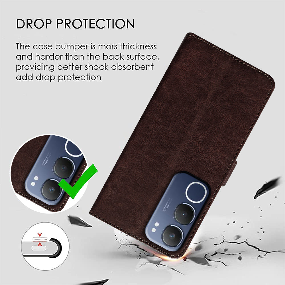 Premium Wallet Flip Cover for Vivo Y29 5G