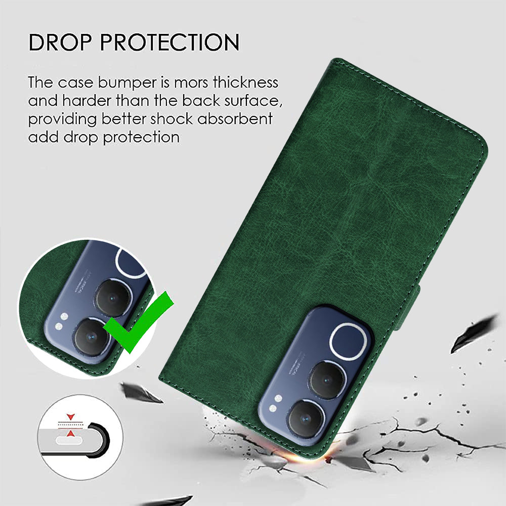 Premium Wallet Flip Cover for Vivo Y29 5G
