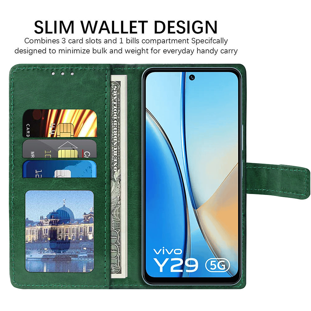 Premium Wallet Flip Cover for Vivo Y29 5G