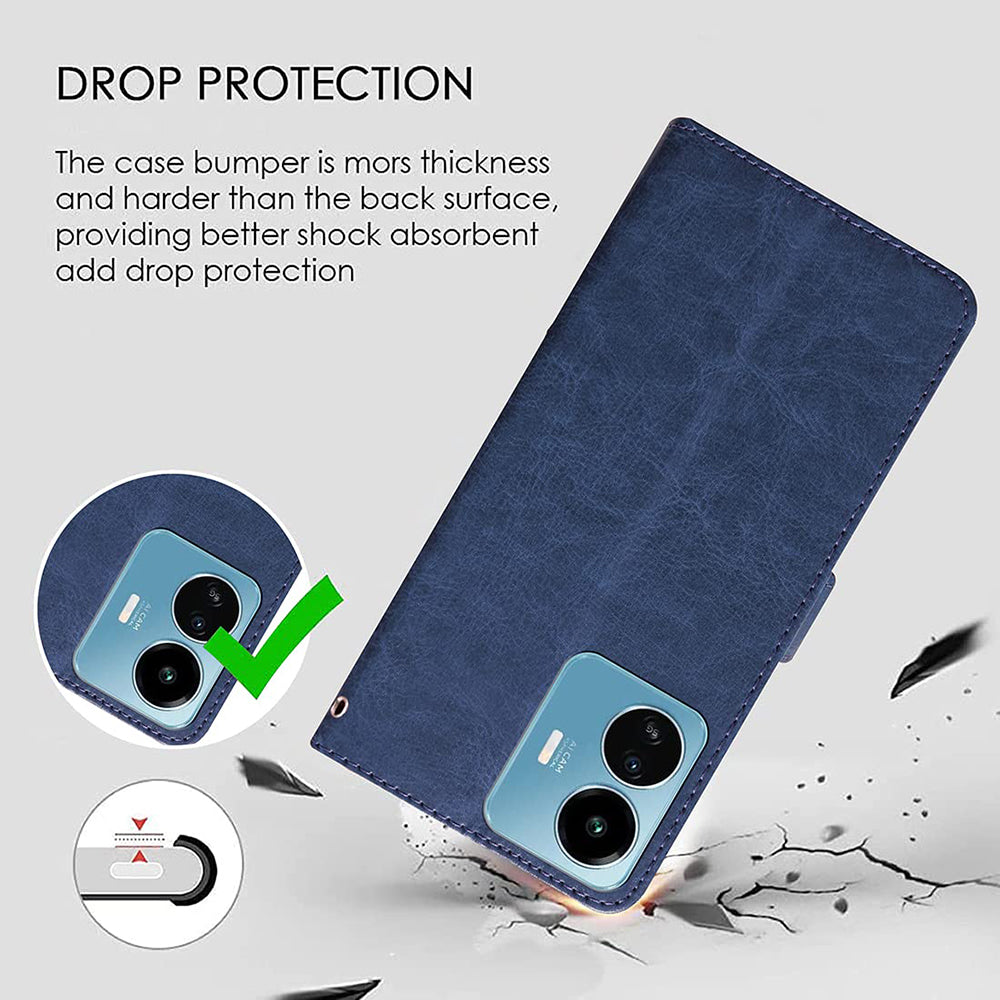 Premium Wallet Flip Cover for Vivo Y77 5G