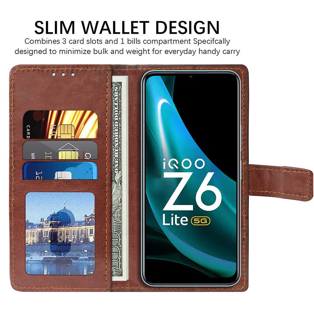 Premium Wallet Flip Cover for Vivo Y77 5G