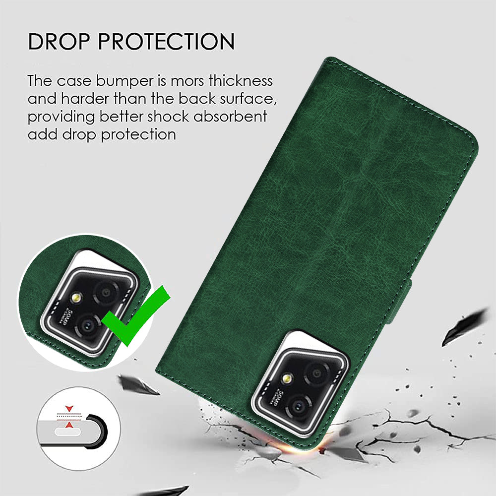 Premium Wallet Flip Cover for Lava Yuva 2 5G