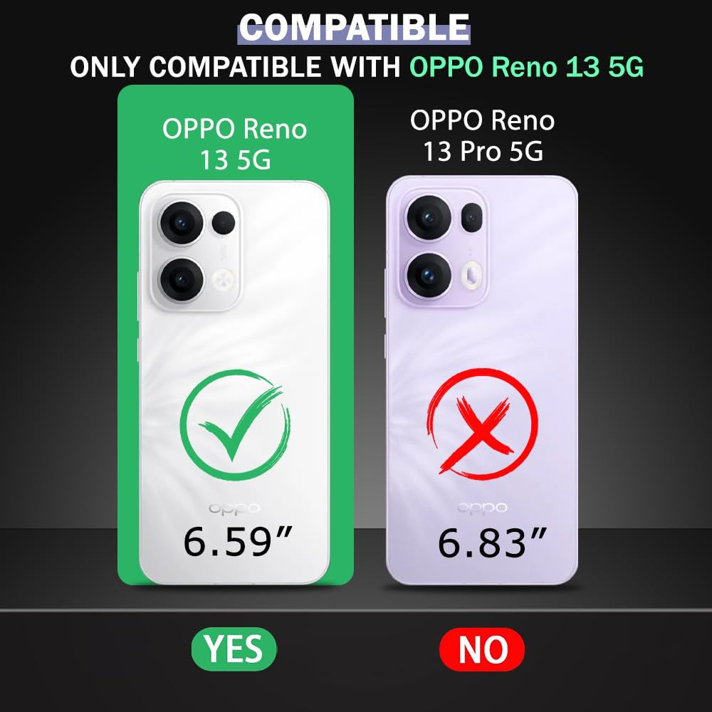 Premium Wallet Flip Cover for Oppo Reno13 5G