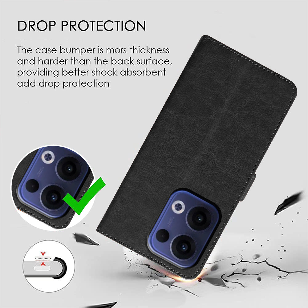 Premium Wallet Flip Cover for Oppo Reno13 5G