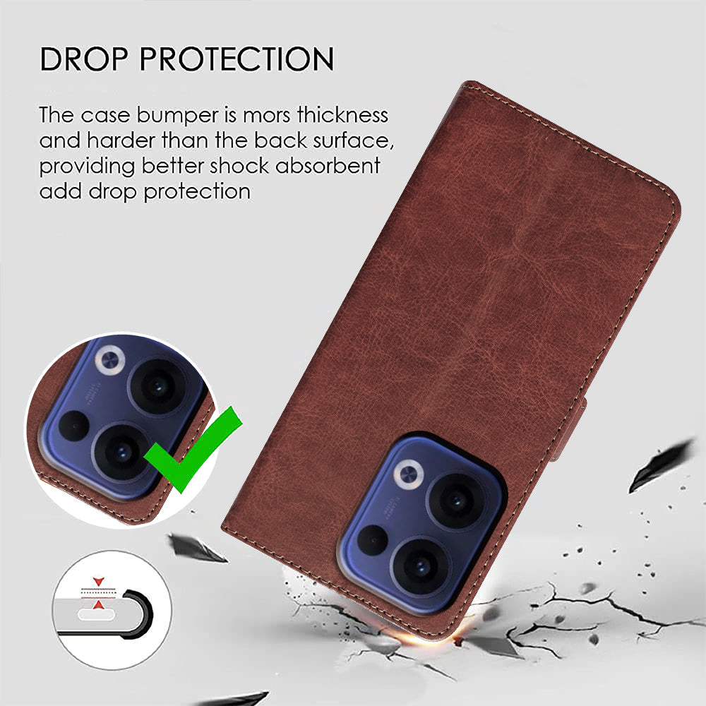 Premium Wallet Flip Cover for Oppo Reno13 5G