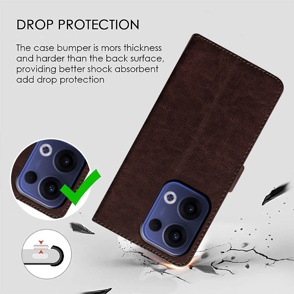 Premium Wallet Flip Cover for Oppo Reno13 5G